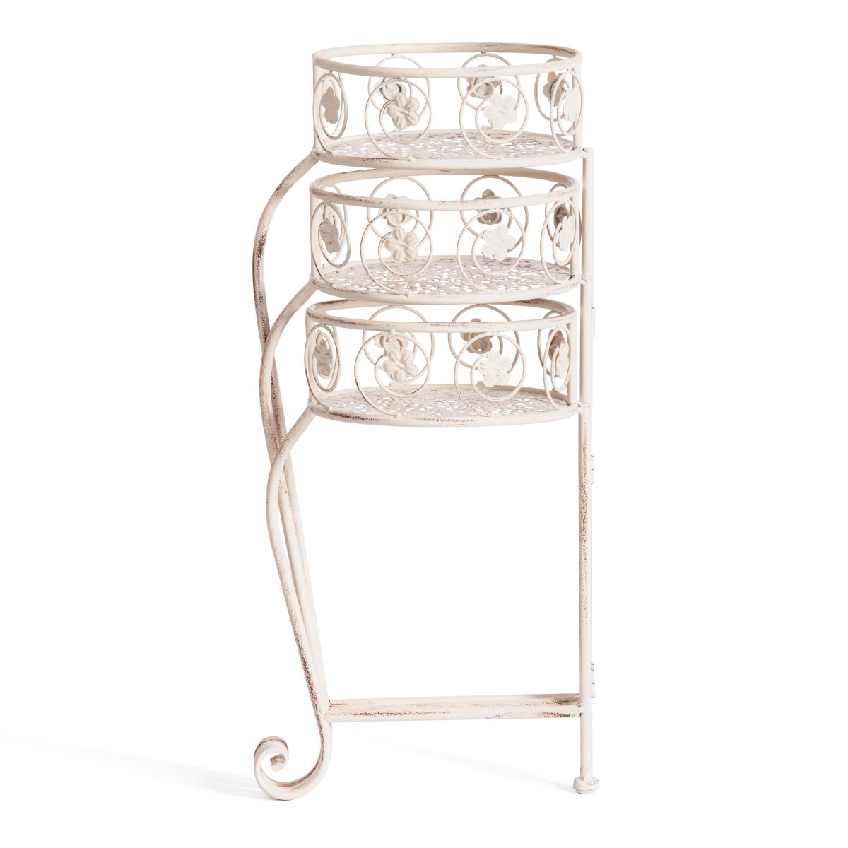 Цветочница Secret de Maison TRIO  mod. PL08-9998   металл, 31х23х60см, antique white фото 3