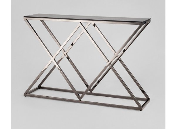 Консоль ИНСИГНИЯ 115*30 золото стекло smoke