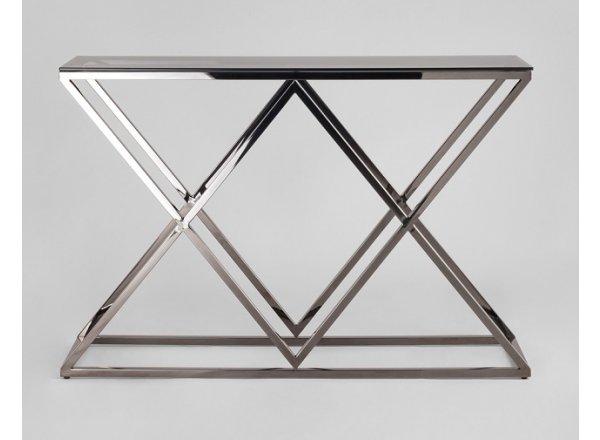 Консоль ИНСИГНИЯ 115*30 золото стекло smoke