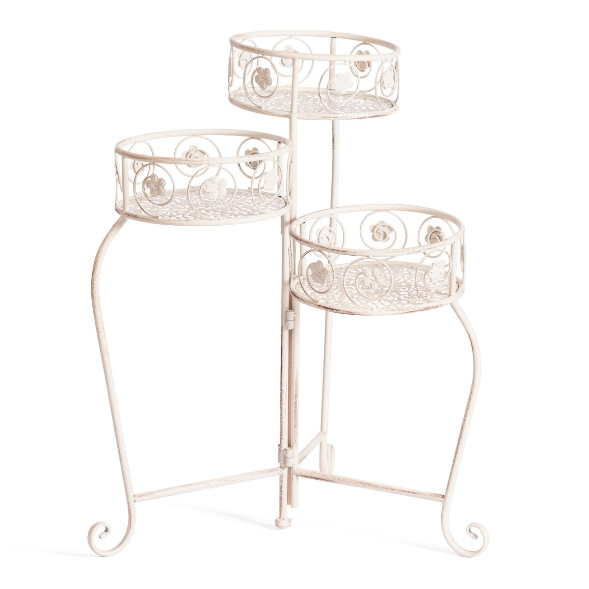 Цветочница Secret de Maison TRIO  mod. PL08-9998   металл, 31х23х60см, antique white